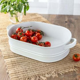 Better Homes & Gardens Porcelain Oval Bakeware Serve Dish, Oven to Table - Better Homes & Gardens