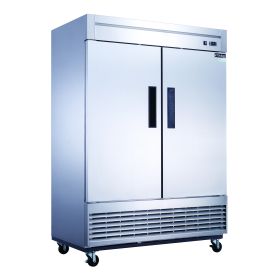 40.7 cu.ft. Commercial Upright Reach-in Refrigerator with 2 doors made by Stainless Steel  - 40.7 cu.ft. - SILVER