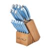 Pioneer Signature 14-Piece Stainless Steel Knife Block Set, Periwinkle - periwinkle