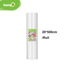 saengQ vacuum bags for food Vacuum Sealer Food Fresh Long Keeping 12+15+20+25+30cm*500cm Rolls/Lot bags for vacuum packer - 20*500cm