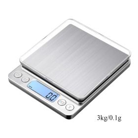 Digital Kitchen Scale 3000g/ 0.1g Small Jewelry Scale Food Scales Digital Weight Gram and Oz Digital Gram Scale with LCD/ Tare - 3000g/ 0.1g