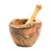 Olive Wood Rustic Mortar and Pestle - Default Title