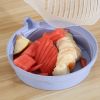 1pc Fruit Salad Cutter Fruit & Vegetable Cutting Bowl Salad Bowl - Blue